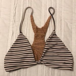 Acacia Classic Stripe Jaws Bikini Top